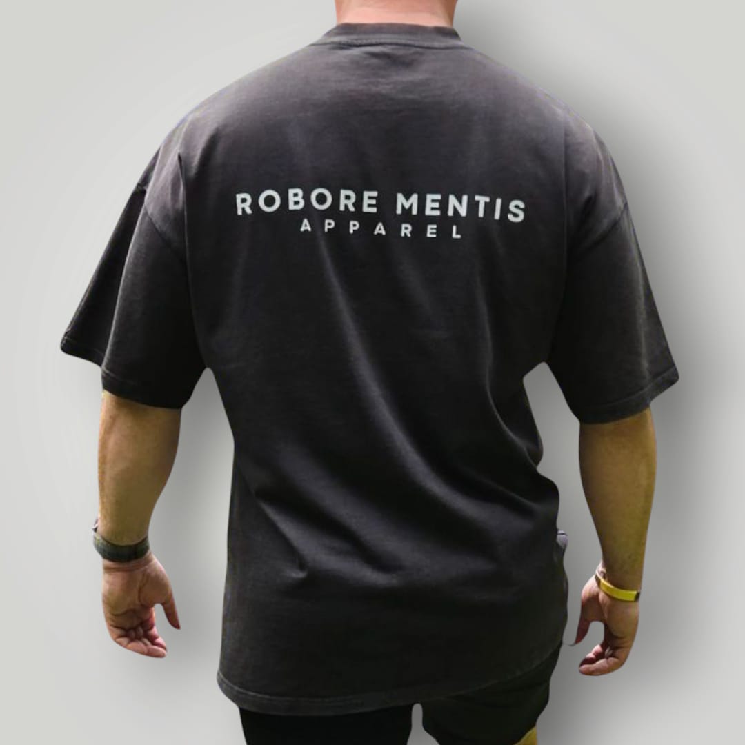 FORTIS T-SHIRT Oversized - Vintage Black - Robore Mentis online